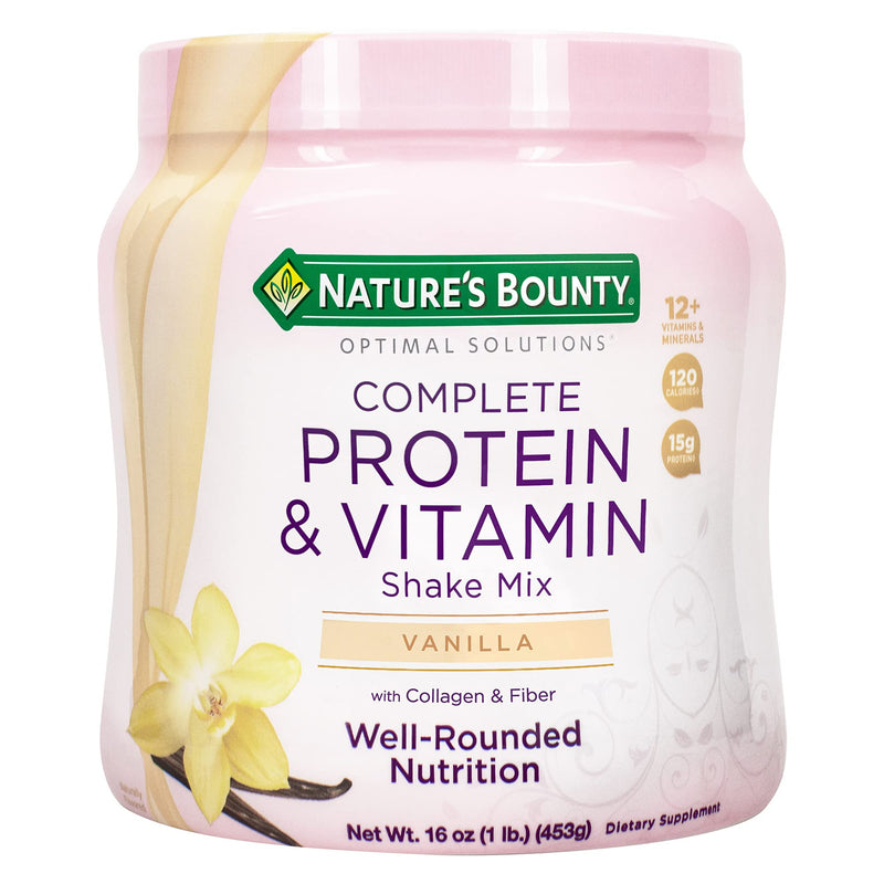 Protein Powder with Vitamin C by Nature's Bounty Optimal Solutions, Contains Vitamin C for Immune Health, Vanilla Bean Flavor, 1 Lb - BeesActive Australia