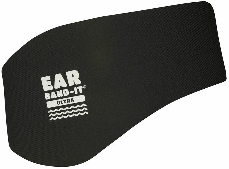 EAR BAND-IT Ultra Swimming Headband - Best Swimmer's Headband - Keep Water Out, Hold Earplugs in - Doctor Recommended - Secure Ear Plugs - Invented by ENT Physician Large (ages 9yrs to adult) Black - BeesActive Australia