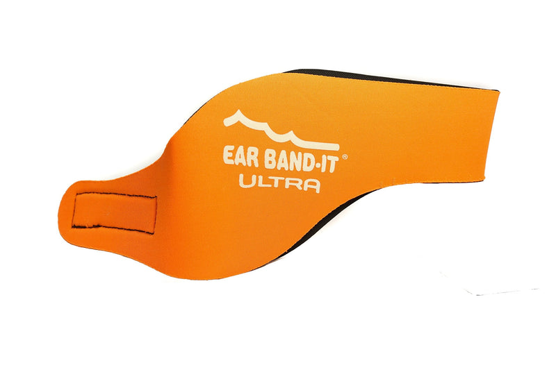EAR BAND-IT Ultra Swimming Headband - Best Swimmer's Headband - Keep Water Out, Hold Earplugs in - Doctor Recommended - Secure Ear Plugs - Invented by ENT Physician Medium (ages 2 to 8yrs) Orange - BeesActive Australia