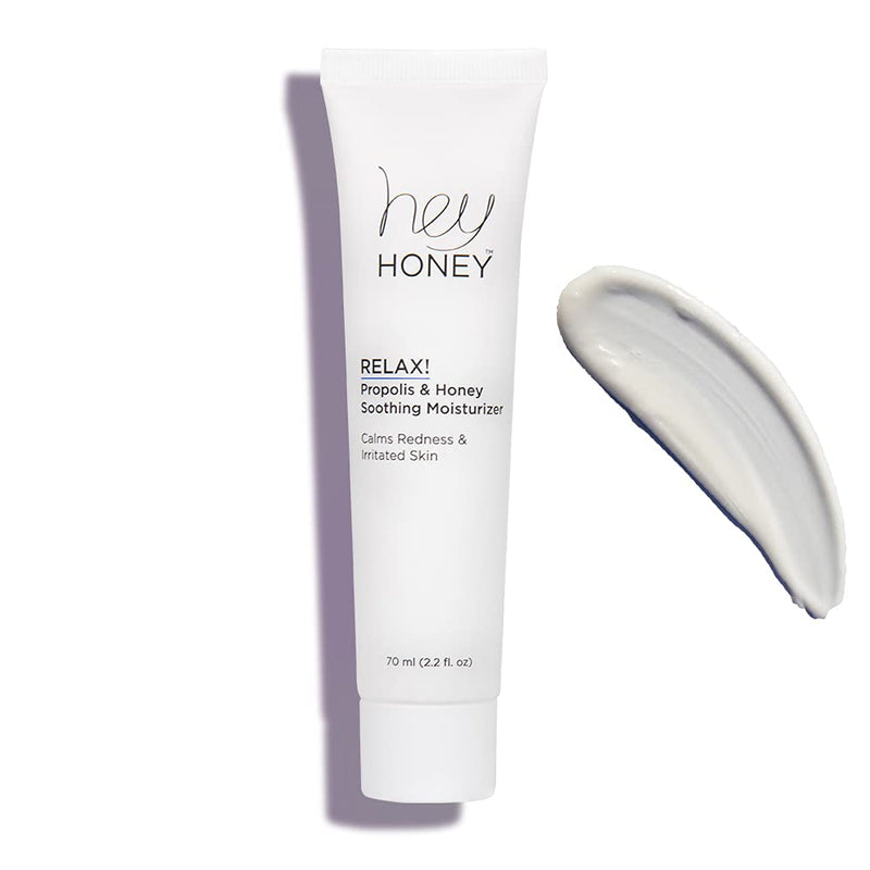 Hey Honey, Relax, Propolis & Honey Soothing Cream. Oil-free, soothing and calming moisturizer for complex, sensitive and irritated skin. 2.2 oz . - BeesActive Australia