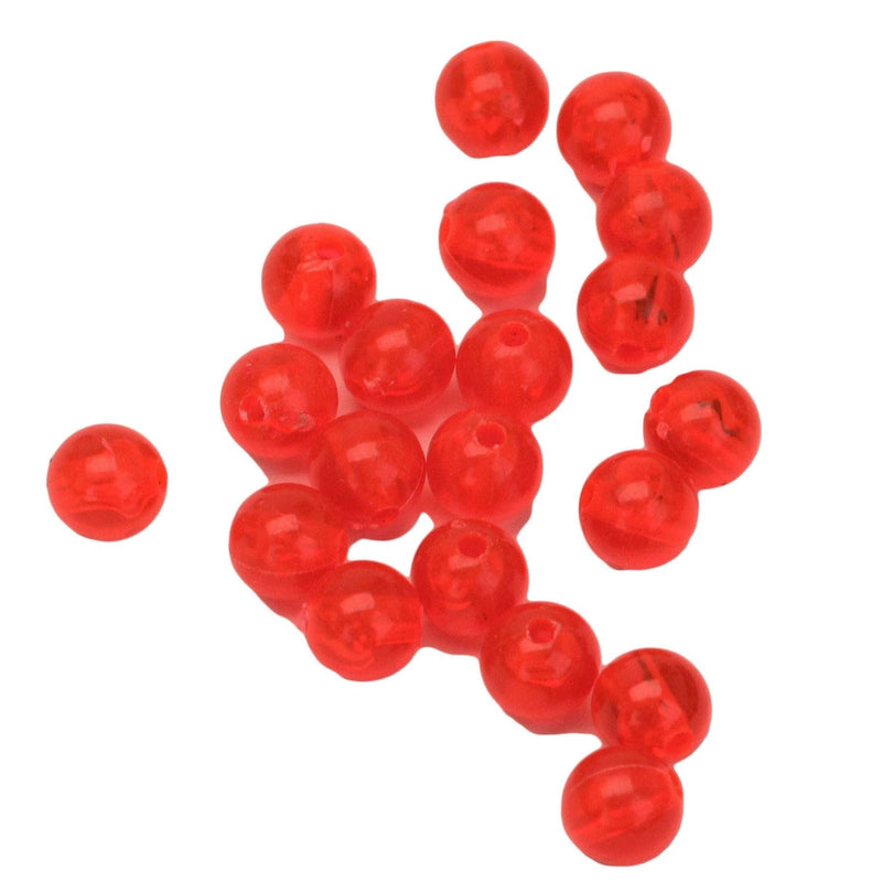 Eagle Claw A8BEAD20R Plastic Beads, 8 mm, Red, 20 Piece - BeesActive Australia