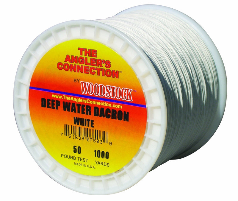 Woodstock Deep Water Dacron Fishing Line, 600 Yards/80# Test, White - BeesActive Australia