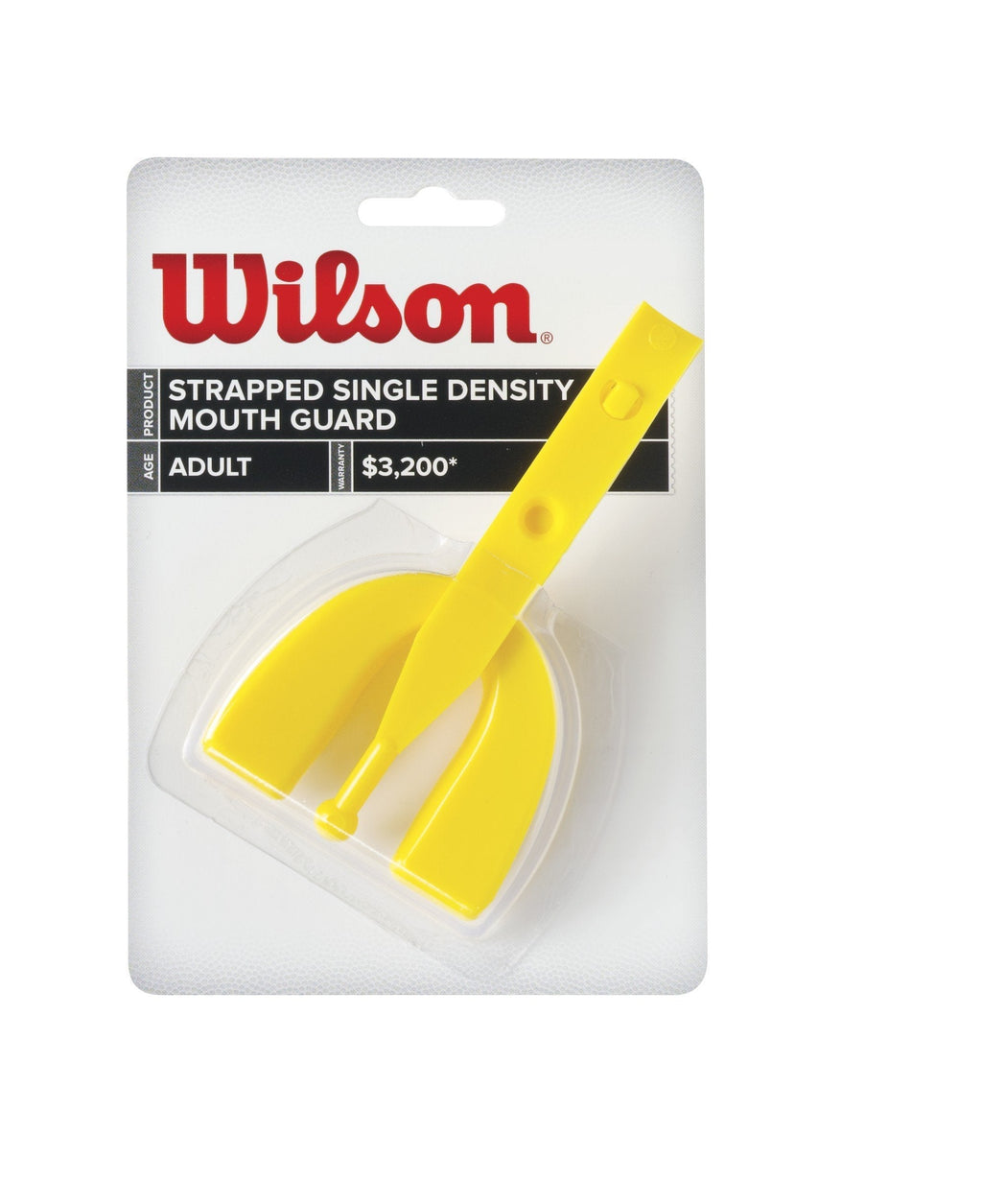 Wilson Single Density Mouthguard with Strap Adult Yellow - BeesActive Australia