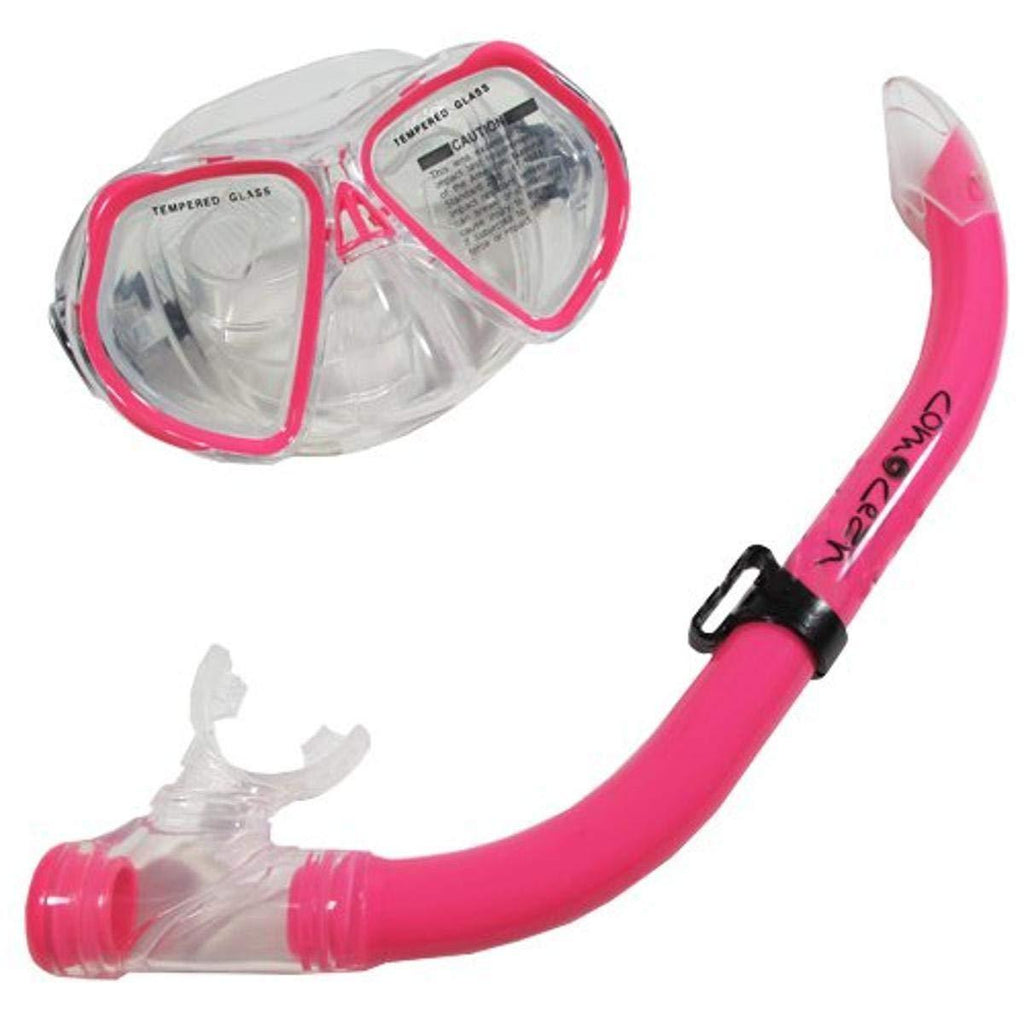 [AUSTRALIA] - Scuba Choice Comocean Youth Kids Pink Silicone Snorkeling Mask and Snorkel Set 