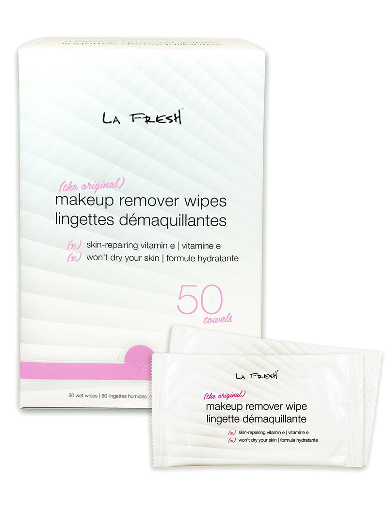 La Fresh Makeup Remover Cleansing Face Wipes Case of 50ct Facial Towelettes with Vitamin E for Waterproof Makeup 50 Count - BeesActive Australia