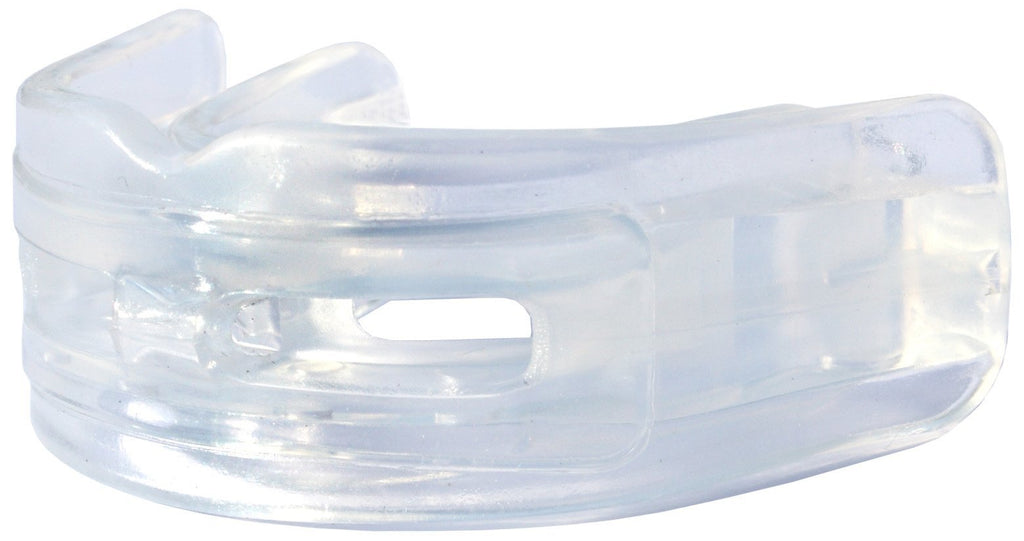 [AUSTRALIA] - Brain Pad Pro Plus Sports Mouthguard with Straps and Storage Case Youth Clear/Clear 