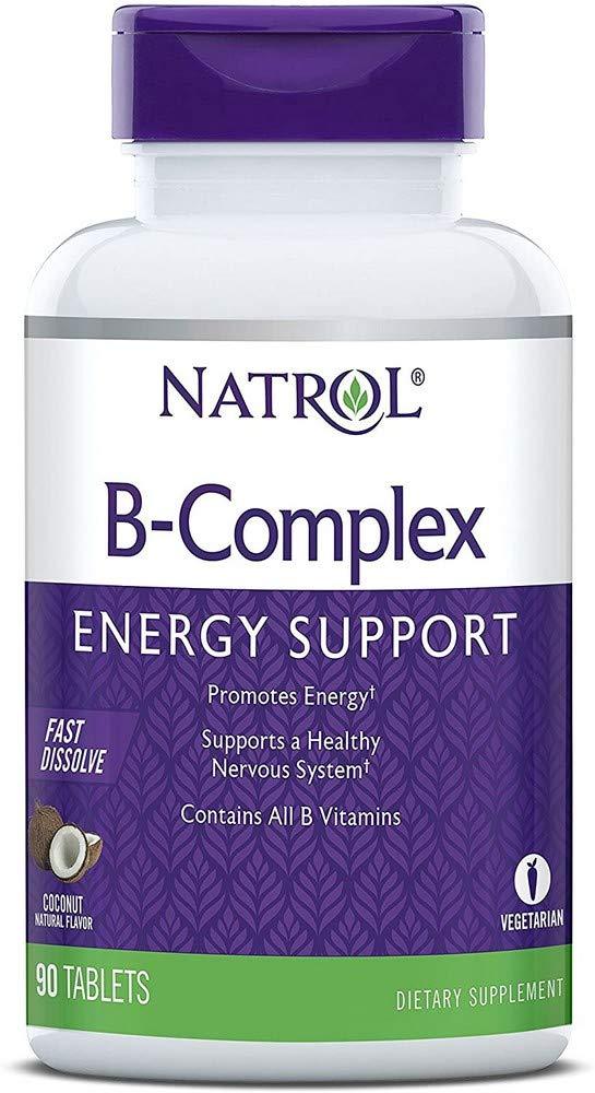 Natrol B-Complex Fast Dissolve Tablets, Coconut Flavor, 90 Count 90 Count (Pack of 1) - BeesActive Australia