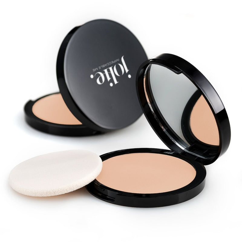 Jolie Dual-Activ Matte Finish Pressed Powder Foundation (Medium Beige) Medium Beige - BeesActive Australia
