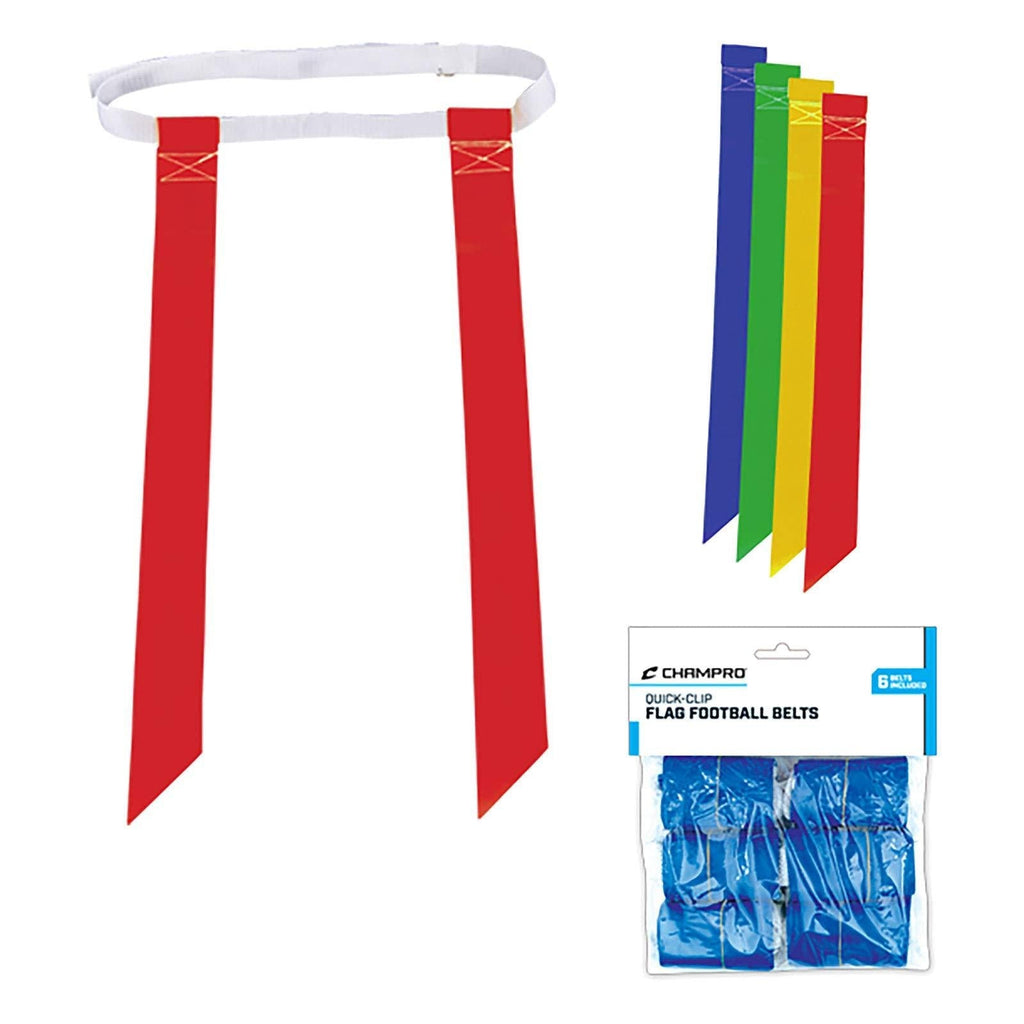 [AUSTRALIA] - Champro A105 Flag Belts, 6 Package Kelly Green 