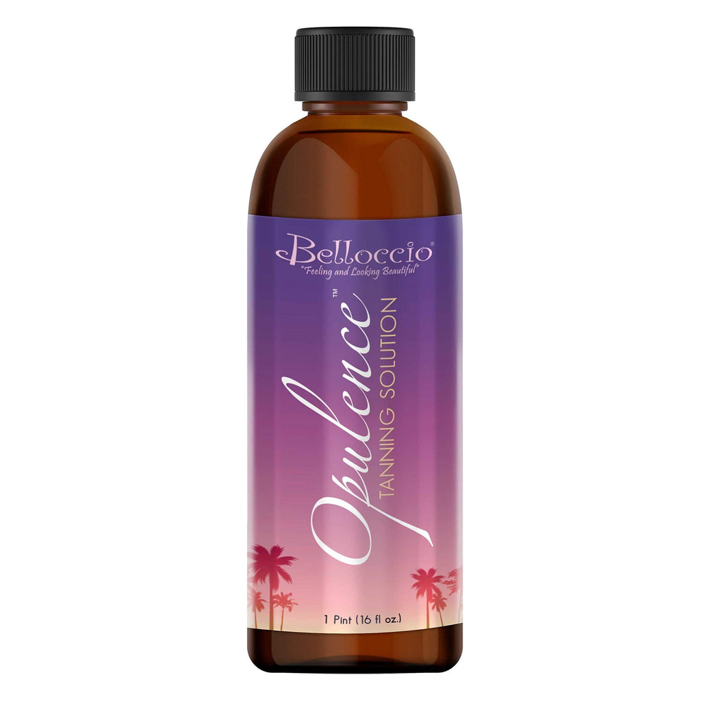 1 Pint of Belloccio"Opulence" Ultra Premium"DHA" Sunless Tanning Solution with Dark Bronzer Color Guide - BeesActive Australia