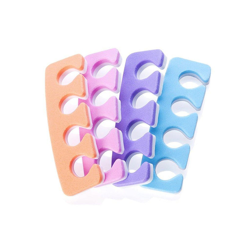 Toe Separators, Soft Two Tone Toe Spacers, Great Toe Cushions, Apply Nail Polish During Pedicure and Other Uses, 12 Pack - BeesActive Australia