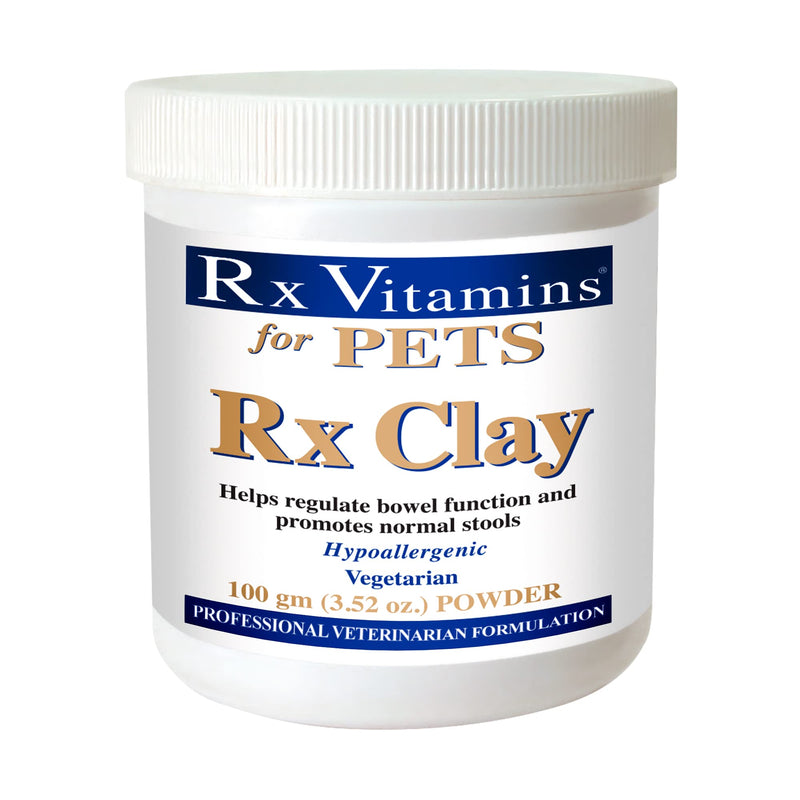 Rx Vitamins Rx Clay Powder for Pets - Anti Gas & Anti Diarrhea for Dogs & Cats - Pet Digestive Health & Stool Support - Cat & Dog Supplement for Elimination- 3.52 oz. - BeesActive Australia