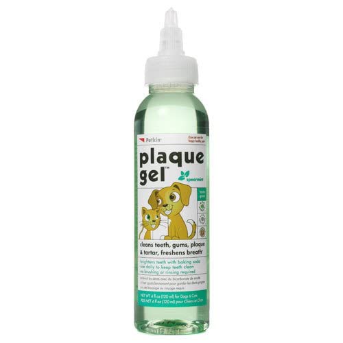 Petkin Plaque Remover Gel – Cleans Teeth and Gums, Removes Plaque and Tartar - Freshens Breath and Whitens Teeth with Baking Soda - Ideal for Daily Use, No Brushing or Rinsing - 4fl oz 1 Pack - BeesActive Australia