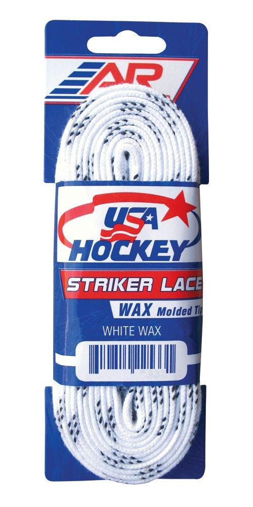 [AUSTRALIA] - A&R Stryker Waxed Hockey Skate Laces White 120-inch 