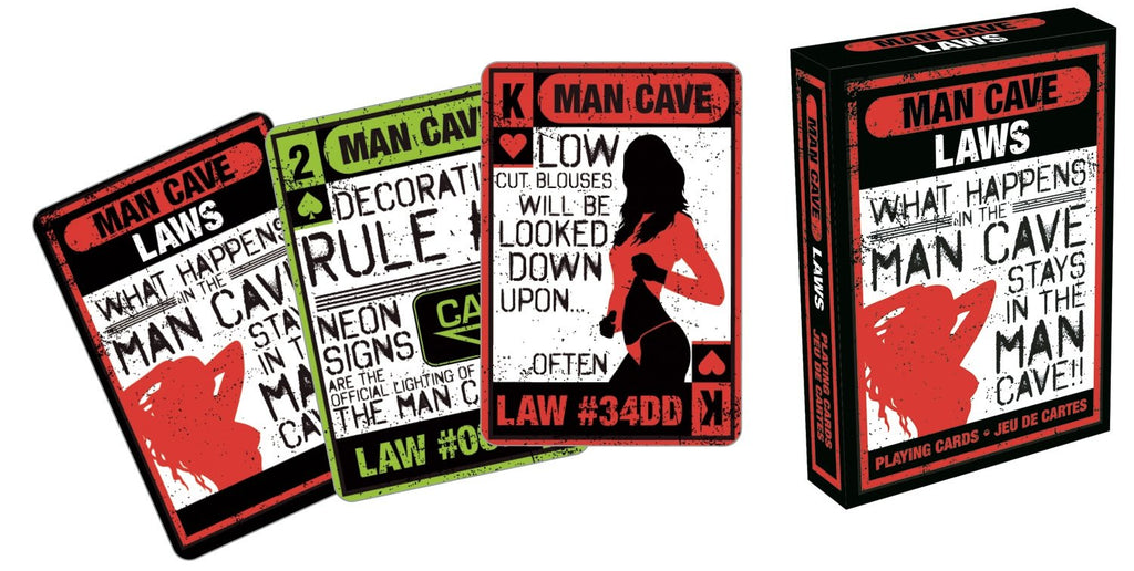 AQUARIUS Man Cave Laws Playing Cards - BeesActive Australia