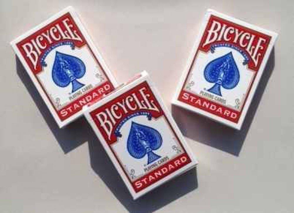 [AUSTRALIA] - USPC Bicycle Rider Back Poker Playing Cards - 3 Decks (Red) 