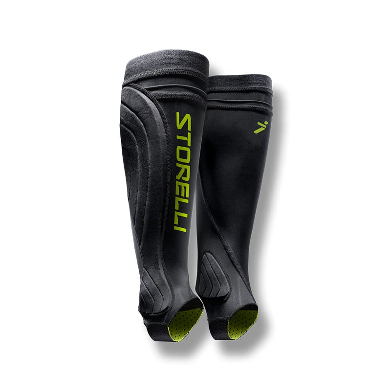 Storelli BodyShield Leg Guards | Protective Soccer Shin Guard Holders | Enhanced Lower Leg and Ankle Protection | Black | Medium - BeesActive Australia