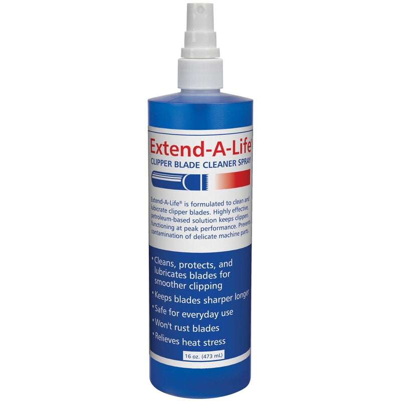 Top Performance Extend-A-Life Blade Rinses — Handy Spray Cleaners for Dog-Grooming Clippers, 16oz - BeesActive Australia