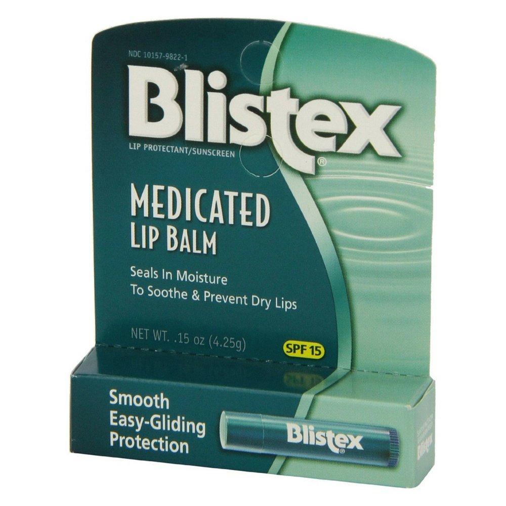 Blistex Medicated Lip Balm, SPF 15, .15 oz (Pack of 12) - BeesActive Australia