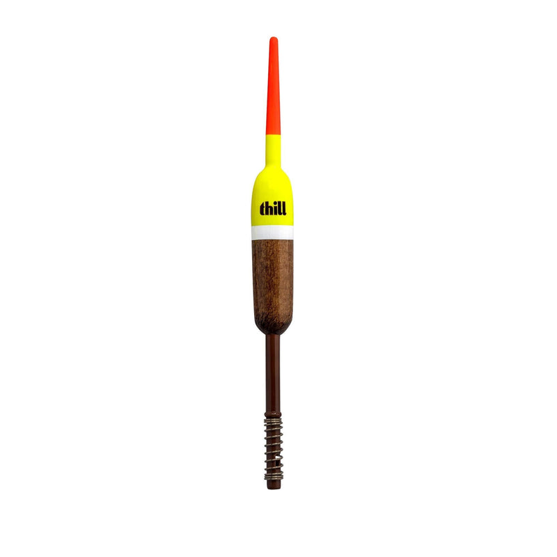 [AUSTRALIA] - Thill America's Classic Float Fishing Bobber with Buoyant Balsa Wood Body, Pack of 2 Spring Float 1/2" Pencil 