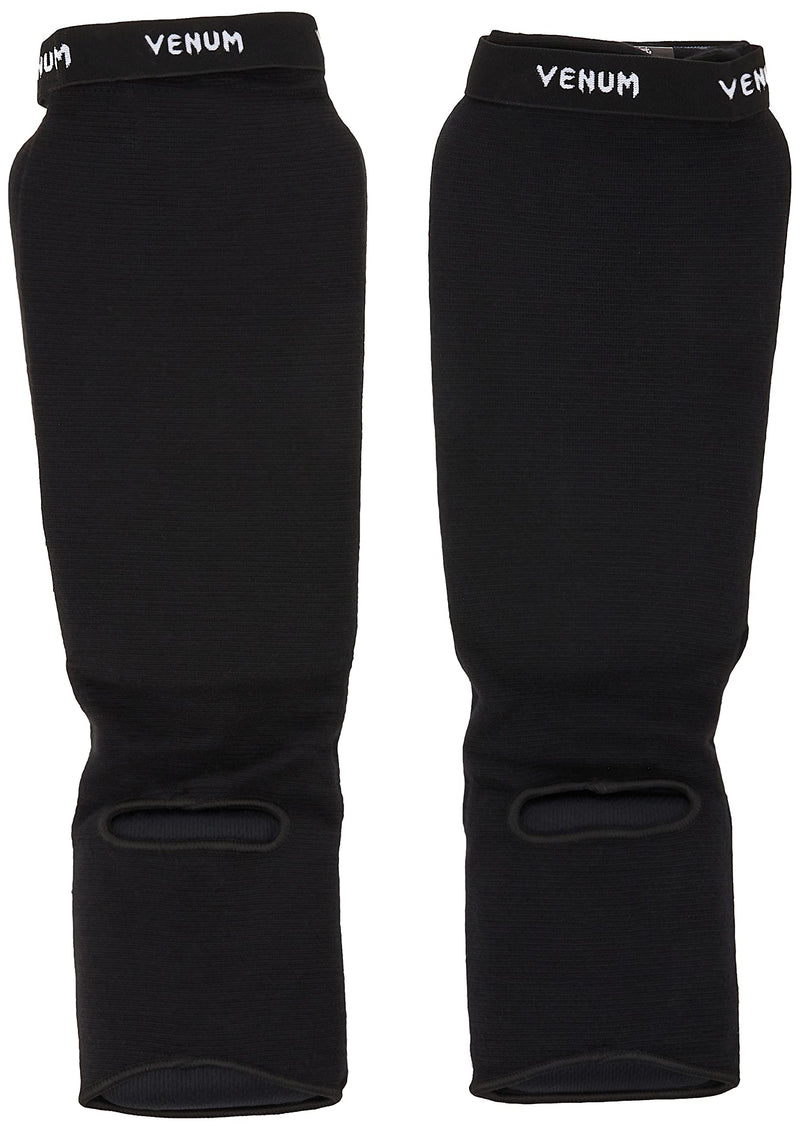 Venum Kontact Shin Guards Black One-Size - BeesActive Australia