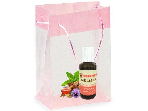 L'eudine Melissa Oil 2-piece Gift Set: Sheer Pink Gift Bag and Melissa Oil, 1.00 fl oz - BeesActive Australia