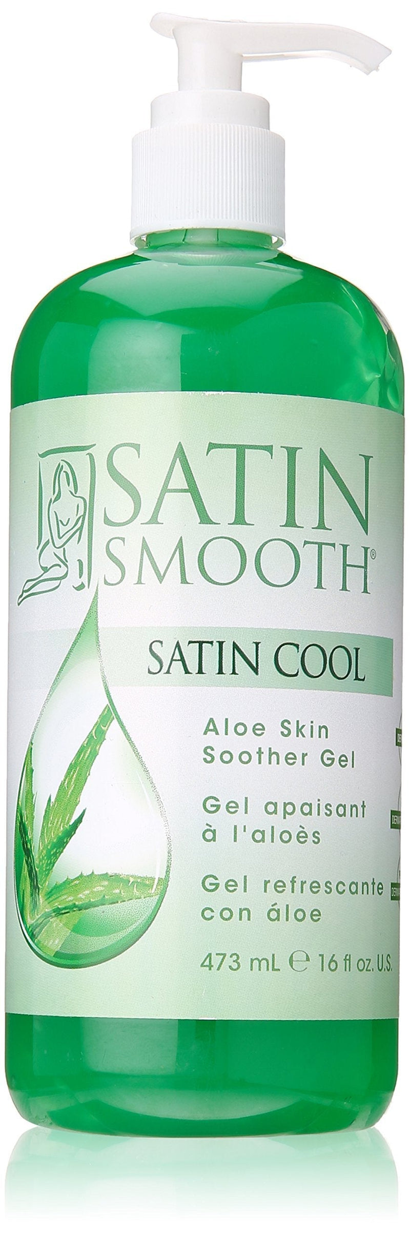 Satin Smooth Cool Gel, Aloe Vera, 16 Fluid Ounce - BeesActive Australia