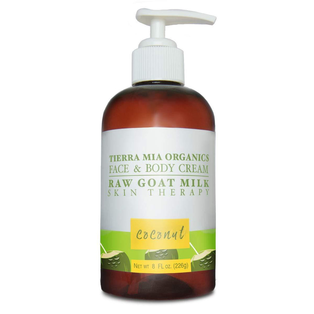 Tierra Mia Organics Raw Goat Milk Skin Therapy Face and Body Cream, 8 Ounce - BeesActive Australia