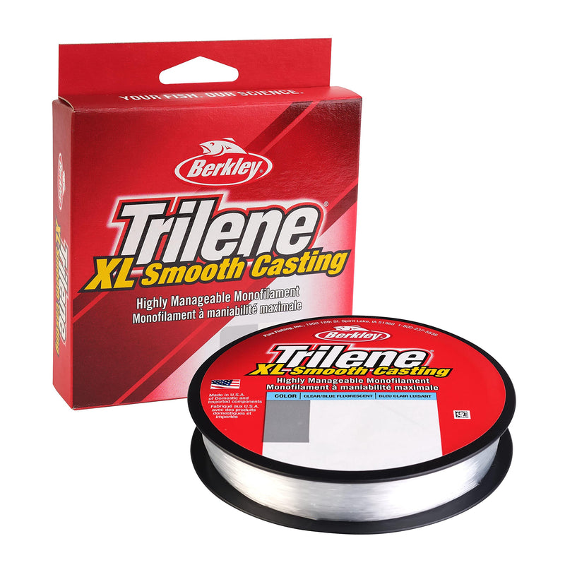 Berkley Trilene XL Smooth Casting Monofilament Fishing Line Fluorescent Clear/Blue 12lb - 300yd - BeesActive Australia