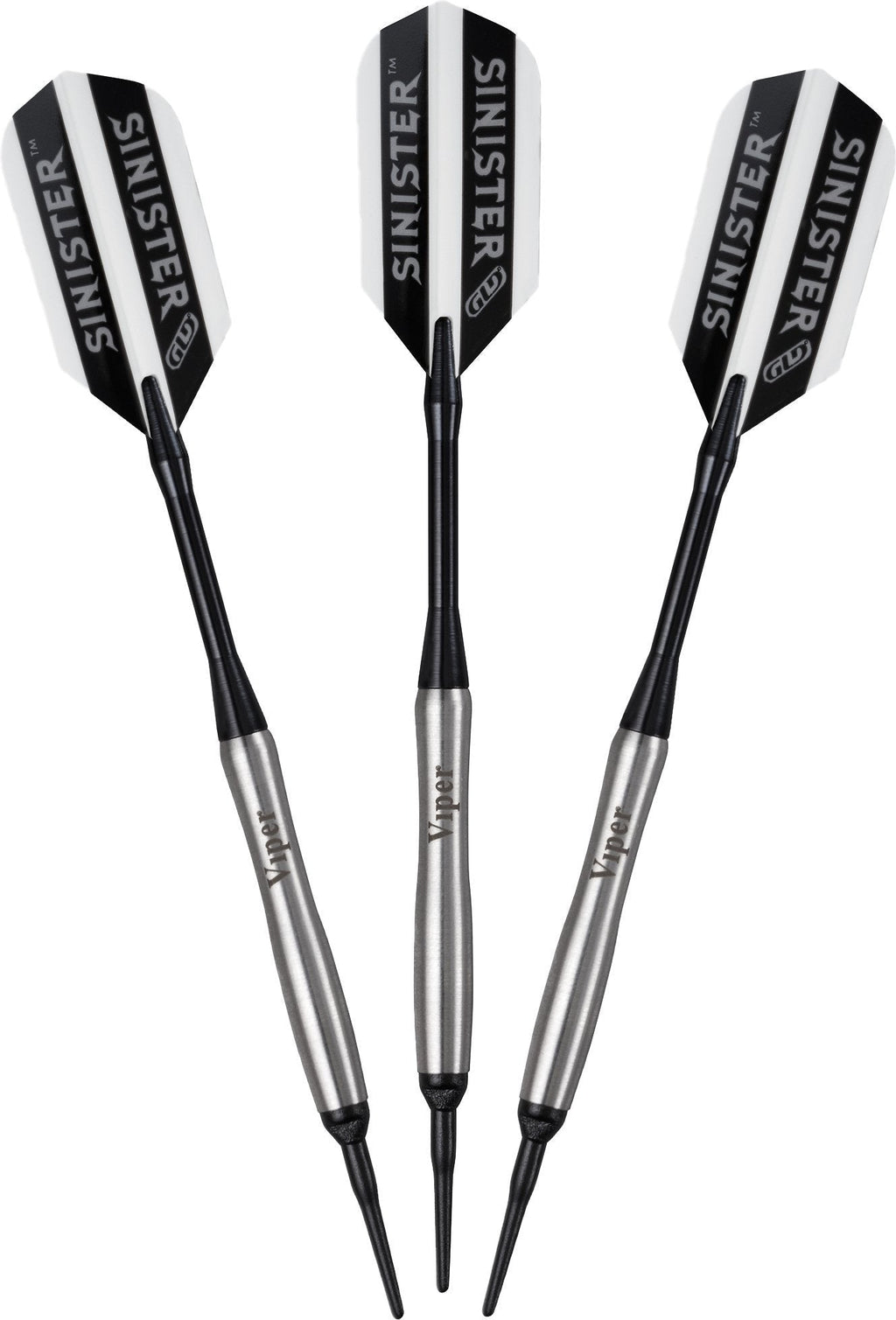 [AUSTRALIA] - Viper Sinister 95% Tungsten Soft Tip Darts 18 grams Contoured Barrel 