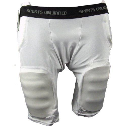 [AUSTRALIA] - Cramer Classic 5-Pad Football Girdle with Hip, Tailbone and Thigh Pads, Integrated Girdle, Compression Football Gear, Football Equipment, Football Pads, Protective Gear for Football YXL Adult 