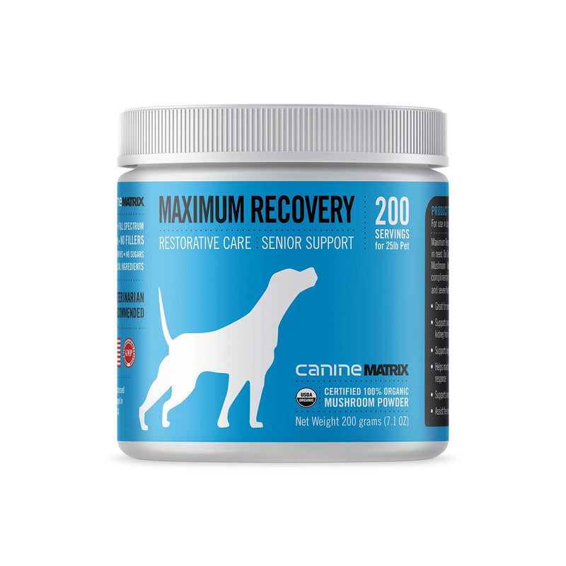 Mushroom Matrix Maximum Recovery and Senior Support Supplements 200 grams - BeesActive Australia