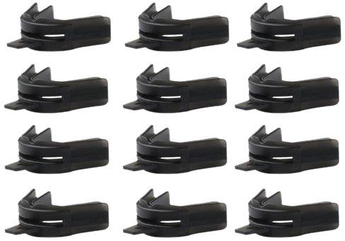 [AUSTRALIA] - Brain-Pad Double Guard Single Material Strap Mouthguard-Pack of 12 (Black, Youth) 