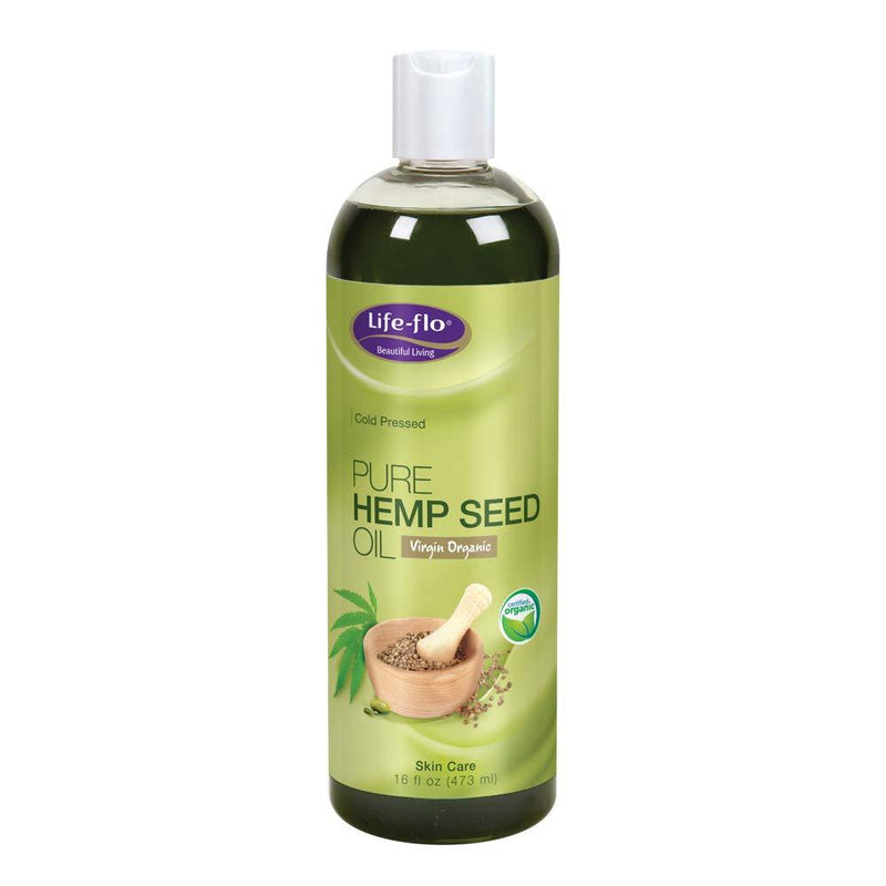Life-Flo Pure Hemp Seed Oil, Virgin & Organic | Nourishing, Moisturizing Face & Body Oil | Cold-Pressed & No Hexane | 16oz - BeesActive Australia
