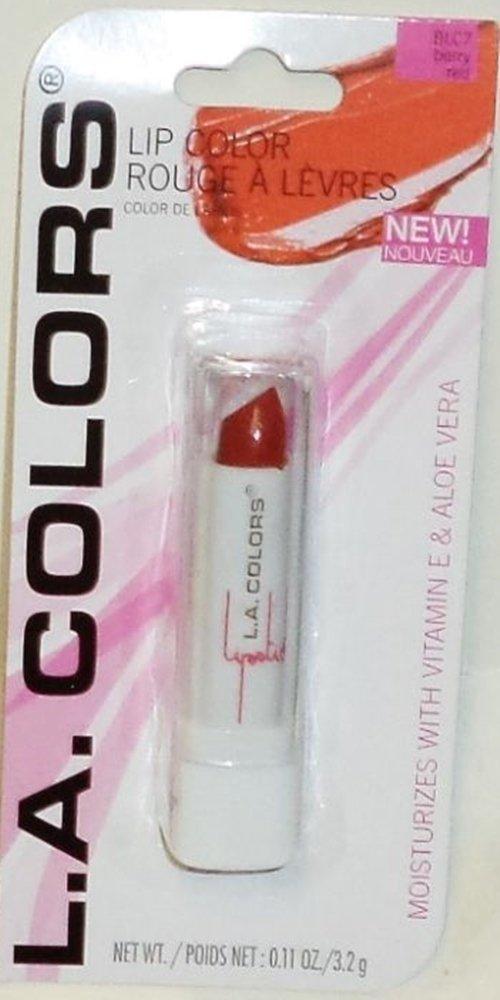 LA Colors Lipstick with Vitamin E & Aloe Vera, BLC7 Berry Red, 0.11 Oz - BeesActive Australia