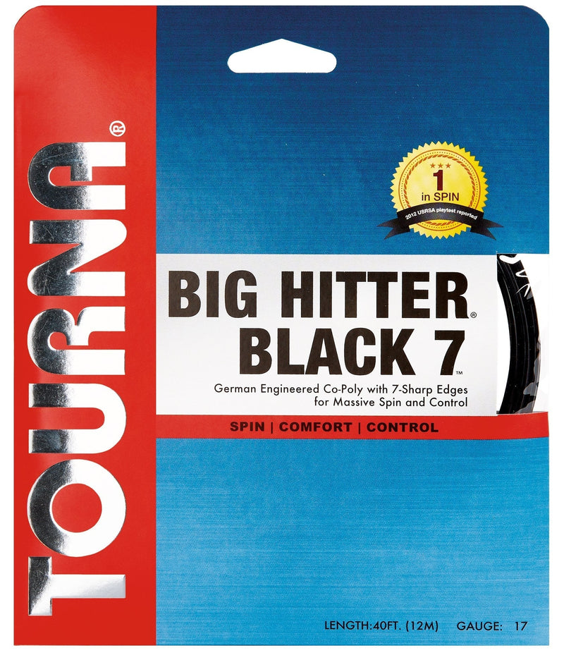 Tourna Big Hitter Black7 Ultimate Spin Polyester 17g set - BeesActive Australia