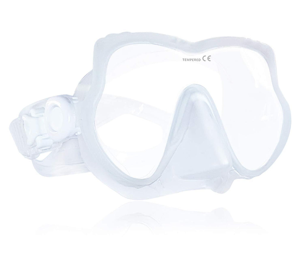 [AUSTRALIA] - Tilos Excel, Scuba Diving Snorkeling Free Diving Frameless Mask Clear Silicone 