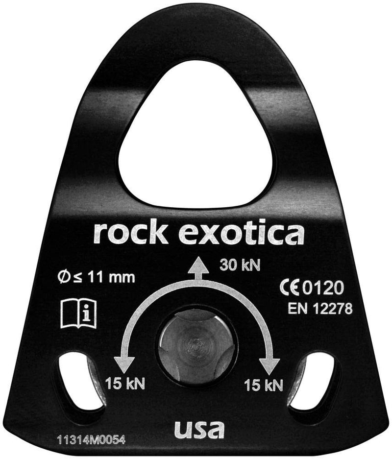 Rock Exotica Mini Machined Pulley - Single Black - BeesActive Australia