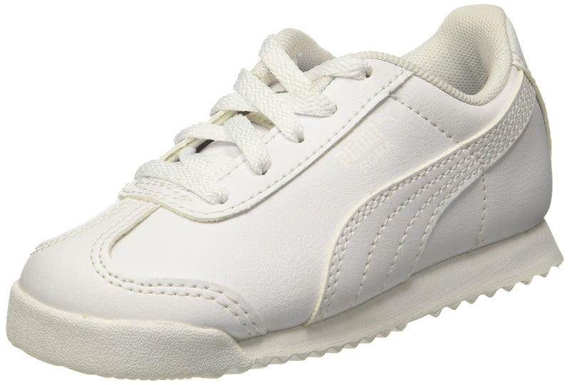 PUMA unisex child Roma Basic Sneaker, White/Light Gray, 10 Toddler US - BeesActive Australia