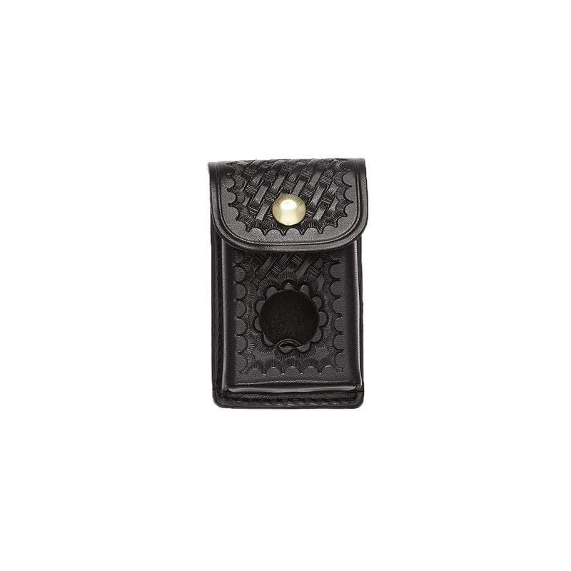 Aker Leather Products Body Alarm Case 584 Body Alarm Case, Basketweave, Black - BeesActive Australia