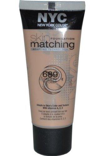 NYC Skin Foundation Matching Adapting Technology, 689 Medium to Deep, 1 Fl Oz - BeesActive Australia