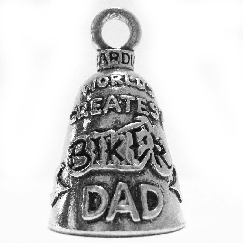 Guardian® Bell World's Greatest Biker Dad Motorcycle Biker Luck Gremlin Riding Bell or Key Ring, Metal, 2 Inch (GBDAD) - BeesActive Australia