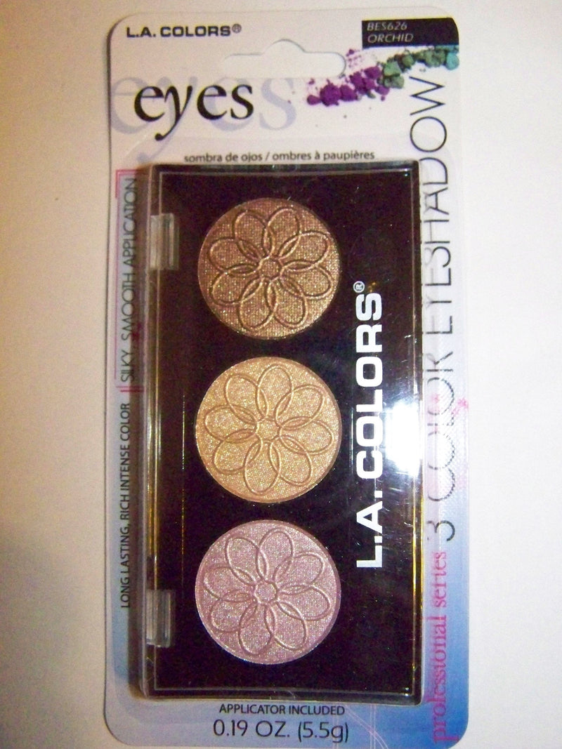 LA Colors 3 Colors Eyeshadow Palette 0.19oz (Orchid) - BeesActive Australia