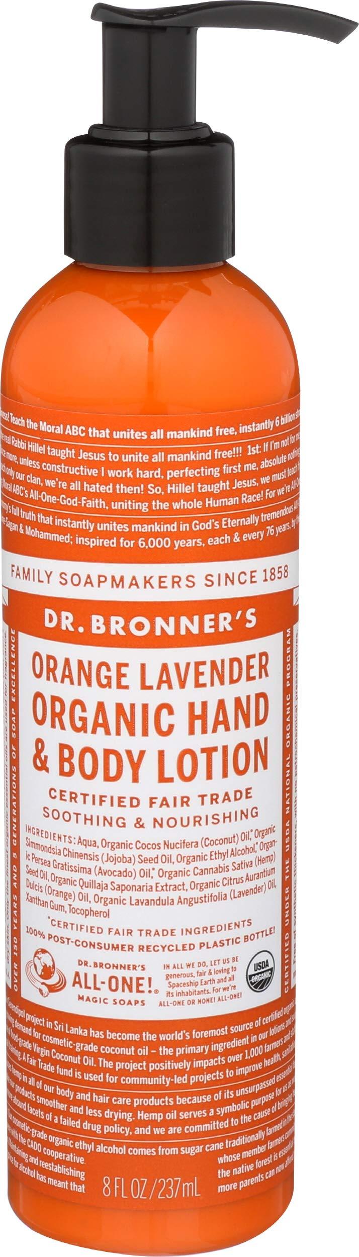 Dr. Bronner's, Lotion Orange Lavender Organic, 8 Fl Oz orange,lavender 8 Fl Oz (Pack of 1) - BeesActive Australia