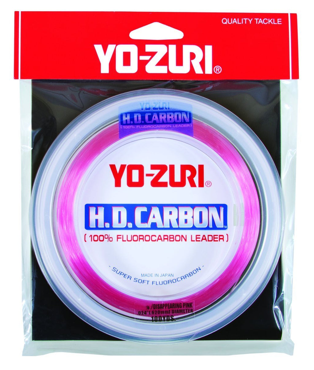 [AUSTRALIA] - Yo-Zuri H.D. Fluorocarbon Wrist Spool 100-Yard Leader Line, Pink, 20-Pound 