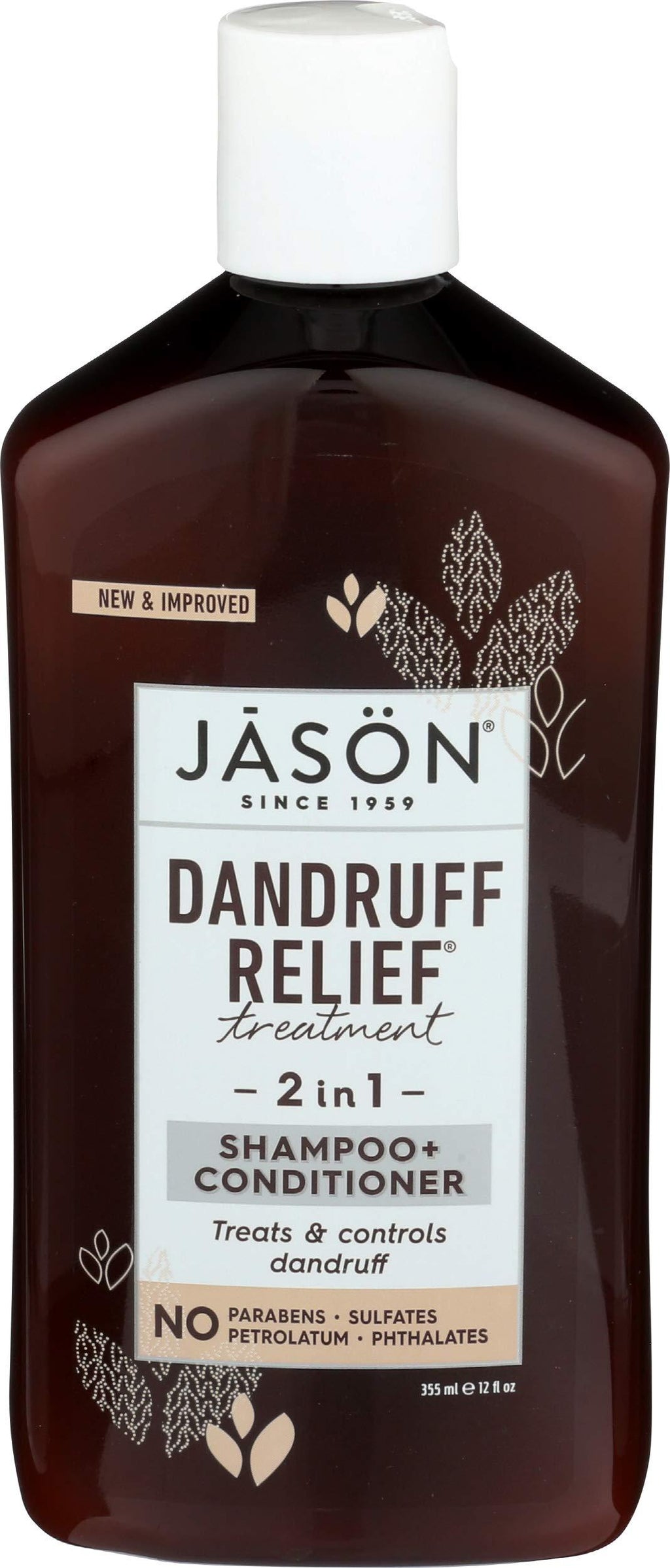 JASON Dandruff Relief 2-in-1 Treatment Shampoo and Conditioner, 12 Ounce Bottle - BeesActive Australia