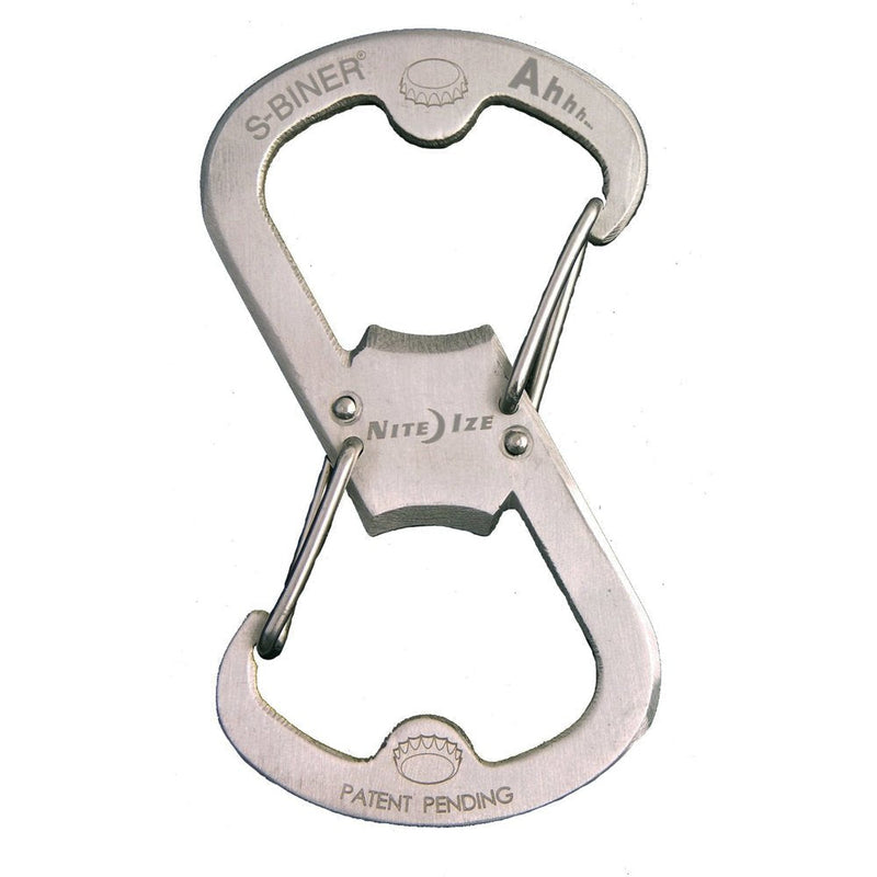 Nite Ize S-Biner Ahhh Bottle Opener - Stainless SBO-03-11 - BeesActive Australia