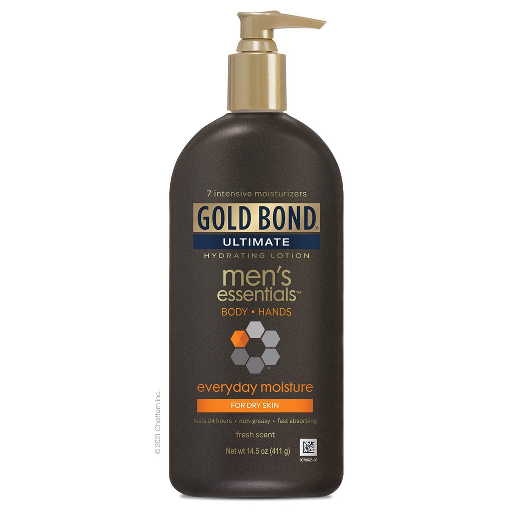 Gold Bond Men's Everyday Essentials Lotion, Fresh Scent, 14.5 Ounce, (Pack of 1) - BeesActive Australia