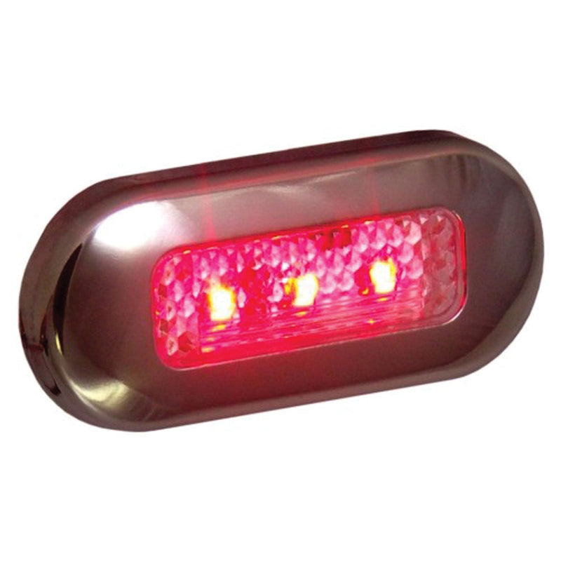 [AUSTRALIA] - T-H Marine LED-51824-DP LED Oblong Courtesy Lights - Red 