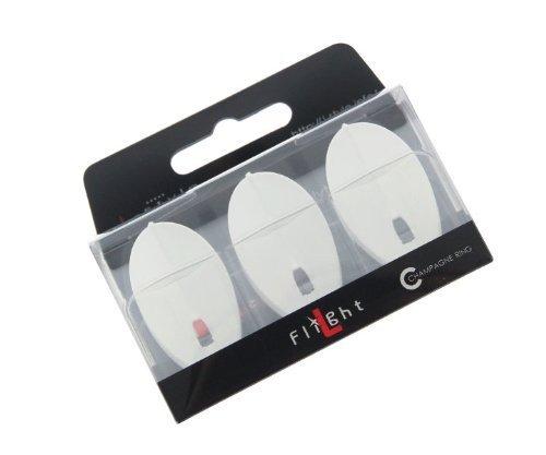 [AUSTRALIA] - LSTYLE Dart Flights: L2 PRO Teardrop Shape - for Soft Tip and Steel Tip Darts White 